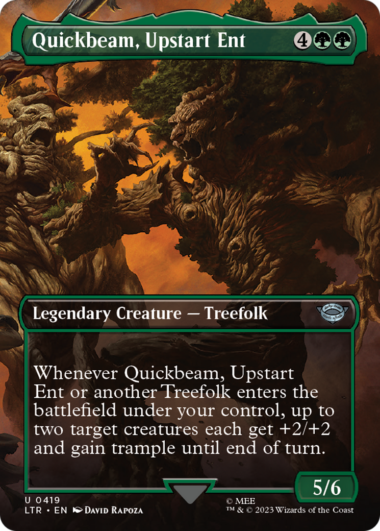 Quickbeam, Upstart Ent (Borderless Alternate Art) [The Lord of the Rings: Tales of Middle-Earth] | Pandora's Boox