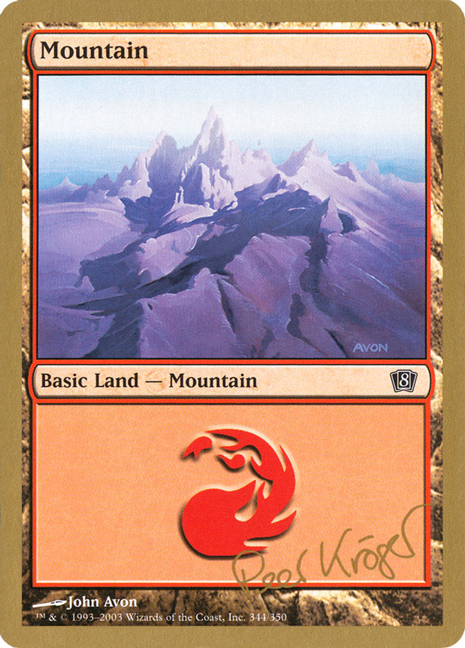 Mountain (344) (Peer Kroger) [World Championship Decks 2003] | Pandora's Boox