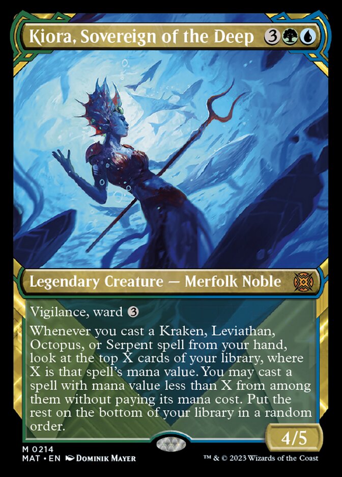 Kiora, Sovereign of the Deep (Showcase Halo Foil) [March of the Machine: The Aftermath] | Pandora's Boox