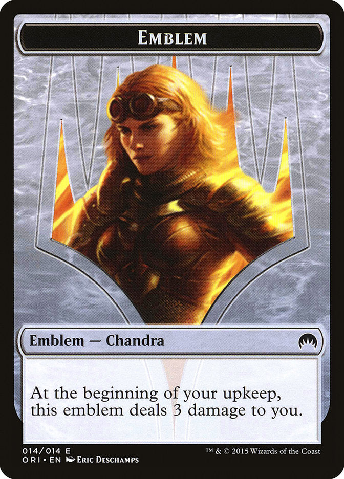 Chandra, Roaring Flame Emblem [Magic Origins Tokens] | Pandora's Boox