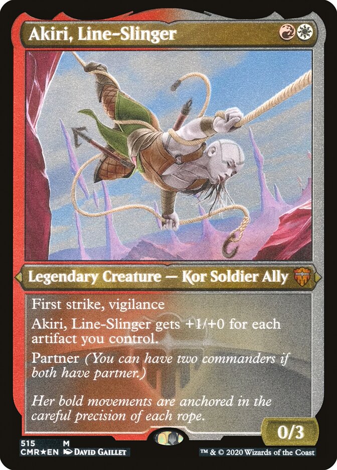 Akiri, Line-Slinger (Etched) [Commander Legends] | Pandora's Boox