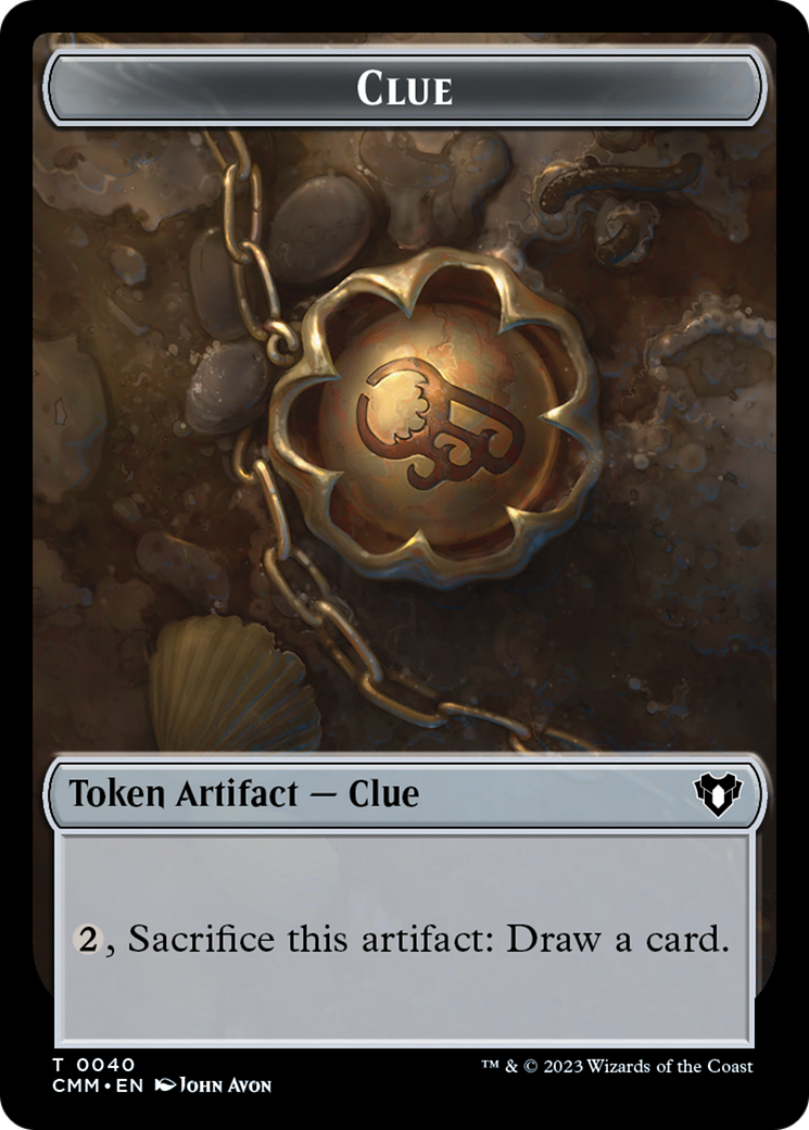 Clue // Construct (0041) Double-Sided Token [Commander Masters Tokens] | Pandora's Boox