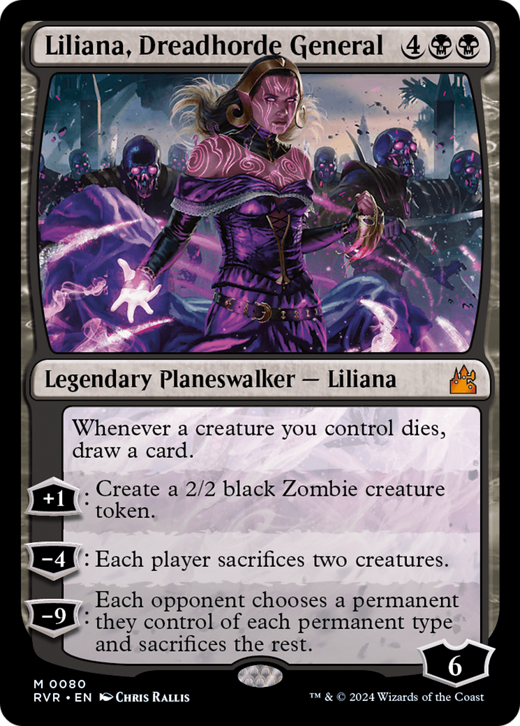 Liliana, Dreadhorde General [Ravnica Remastered] | Pandora's Boox