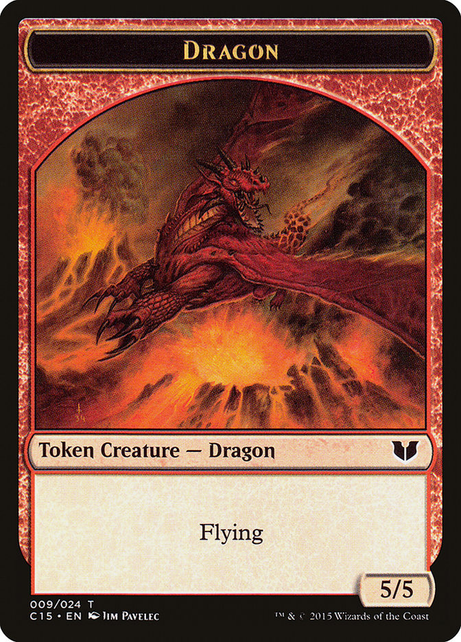 Spider // Dragon Double-Sided Token [Commander 2015 Tokens] | Pandora's Boox