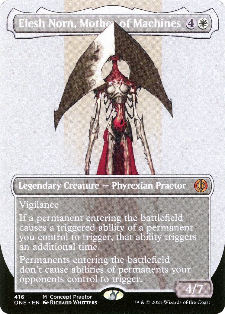 Elesh Norn, Mother of Machines (Borderless Concept Praetors) [Phyrexia: All Will Be One] | Pandora's Boox