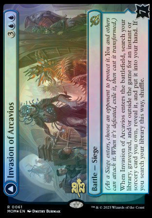 Invasion of Arcavios // Invocation of the Founders [March of the Machine Prerelease Promos] | Pandora's Boox