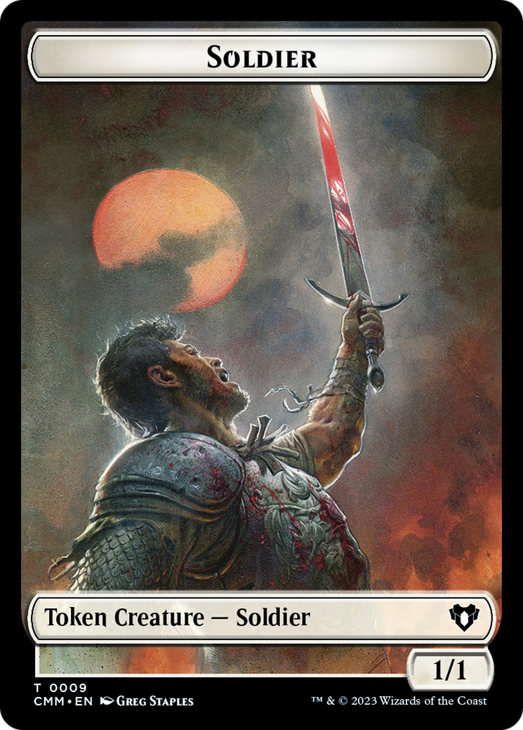 Soldier // Kor Soldier Double-Sided Token [Commander Masters Tokens] | Pandora's Boox