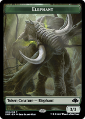 Elephant // Construct Double-Sided Token [Dominaria Remastered Tokens] | Pandora's Boox