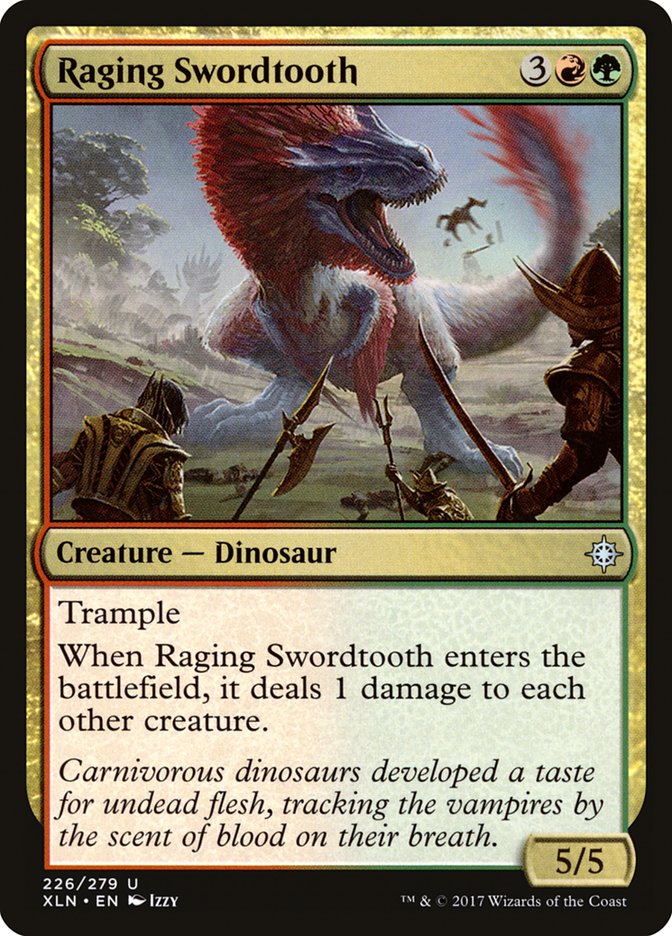 Raging Swordtooth [Ixalan] | Pandora's Boox