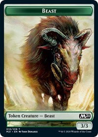Beast // Griffin Double-Sided Token [Core Set 2021 Tokens] | Pandora's Boox