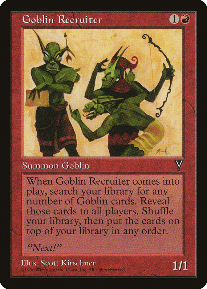 Goblin Recruiter [Visions] | Pandora's Boox