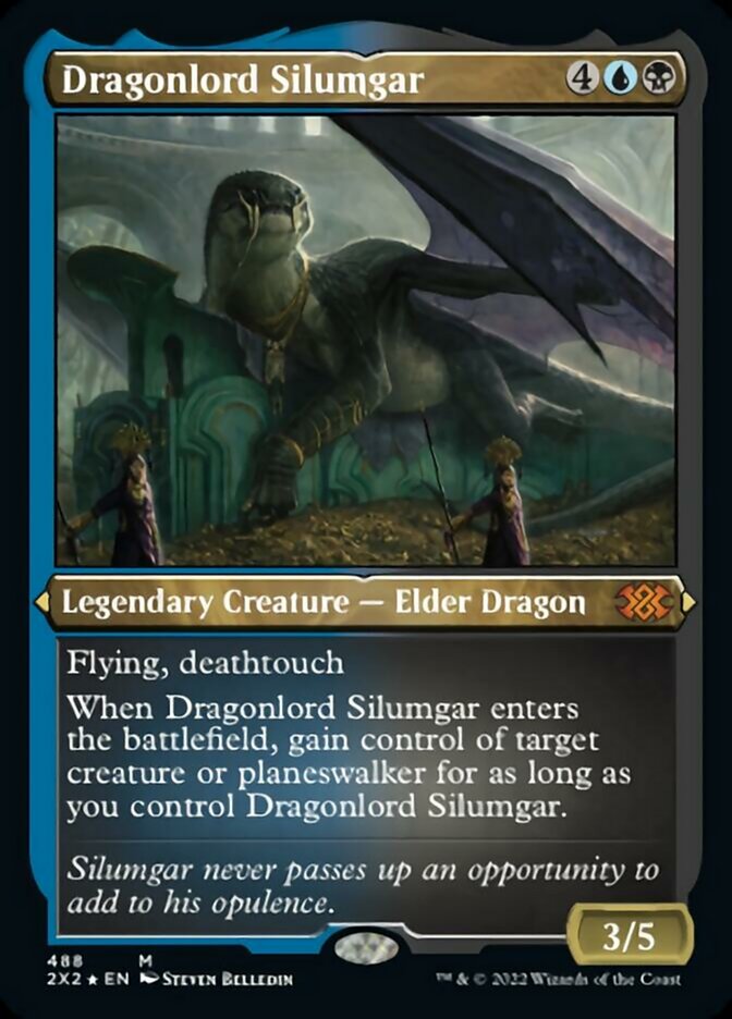Dragonlord Silumgar (Foil Etched) [Double Masters 2022] | Pandora's Boox