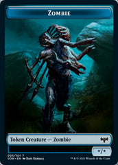 Zombie (008) // Zombie (005) Double-Sided Token [Innistrad: Crimson Vow Tokens] | Pandora's Boox