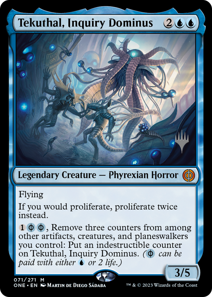 Tekuthal, Inquiry Dominus (Promo Pack) [Phyrexia: All Will Be One Promos] | Pandora's Boox