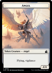 Goblin (0008) // Angel (0003) Double-Sided Token [Ravnica Remastered Tokens] | Pandora's Boox