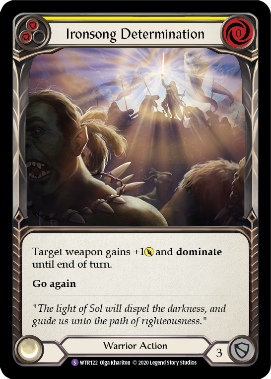 Ironsong Determination [WTR122] Unlimited Edition Rainbow Foil