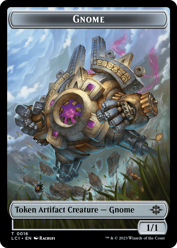 Gnome // Gnome Soldier Double-Sided Token [The Lost Caverns of Ixalan Tokens] | Pandora's Boox