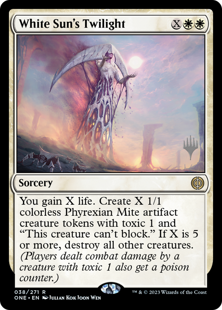 White Sun's Twilight (Promo Pack) [Phyrexia: All Will Be One Promos] | Pandora's Boox