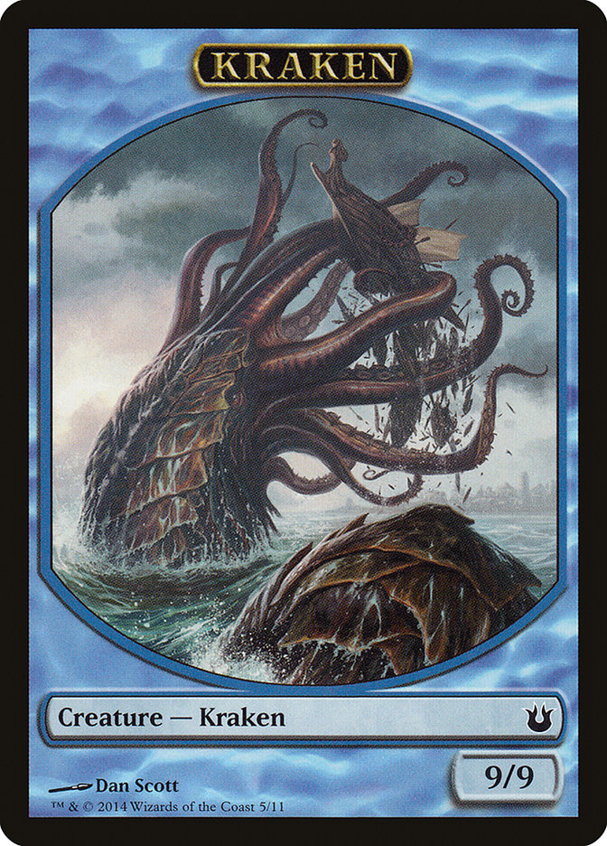 Kraken Token [Born of the Gods Tokens] | Pandora's Boox