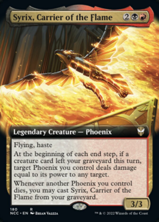 Syrix, Carrier of the Flame (Extended Art) [Streets of New Capenna Commander] | Pandora's Boox