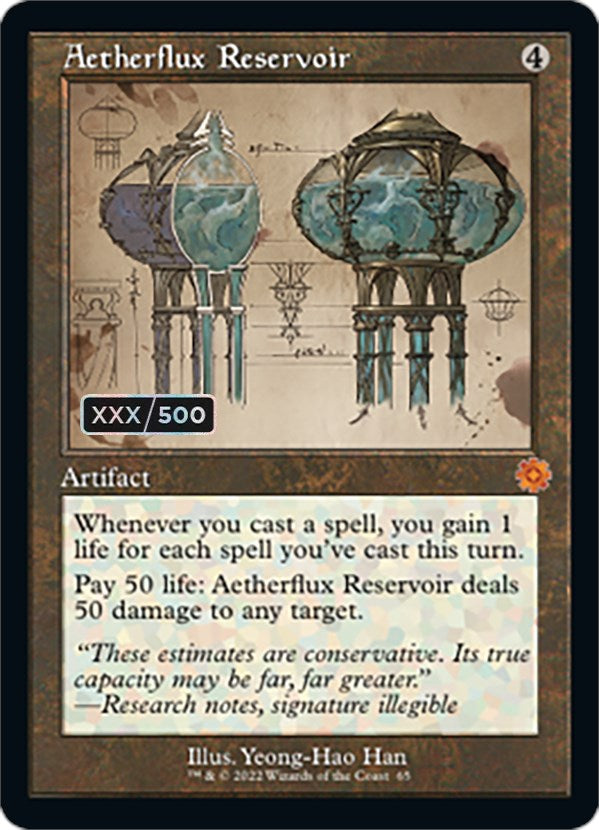 Aetherflux Reservoir (Retro Schematic) (Serialized) [The Brothers' War Retro Artifacts] | Pandora's Boox