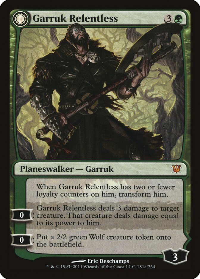 Garruk Relentless // Garruk, the Veil-Cursed [Innistrad] | Pandora's Boox