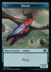 Drake // Angel Double-Sided Token [Double Masters 2022 Tokens] | Pandora's Boox