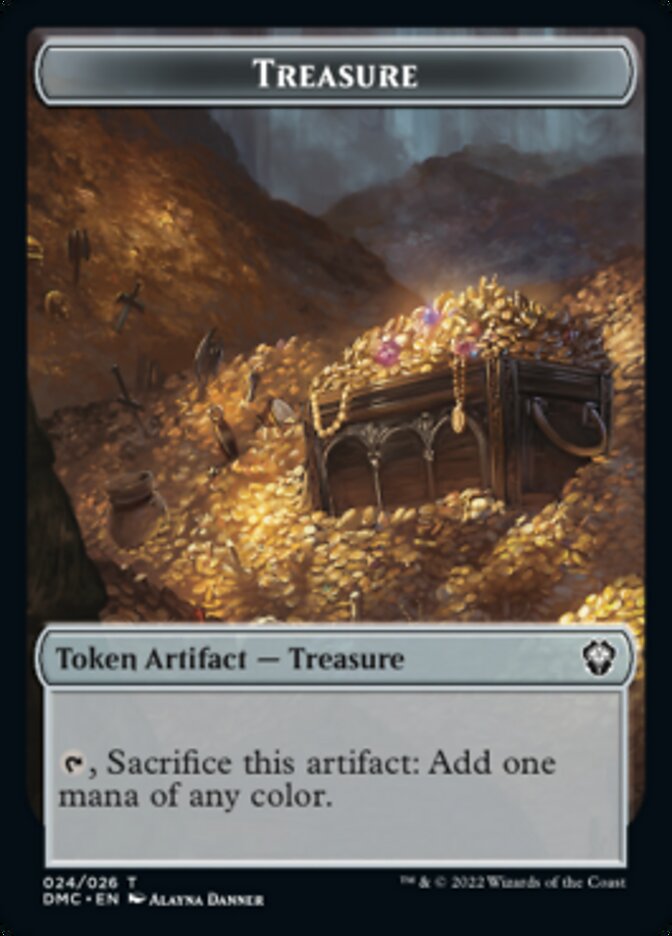Treasure Token [Dominaria United Commander Tokens] | Pandora's Boox
