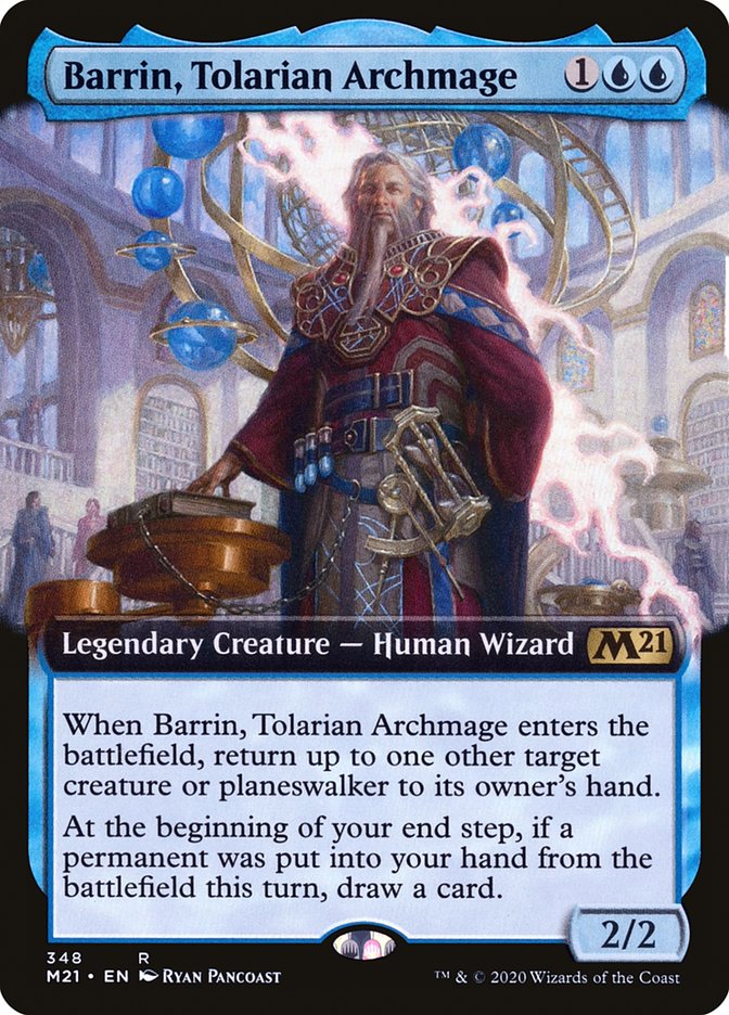 Barrin, Tolarian Archmage (Extended Art) [Core Set 2021] | Pandora's Boox