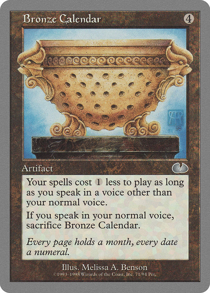Bronze Calendar [Unglued] | Pandora's Boox