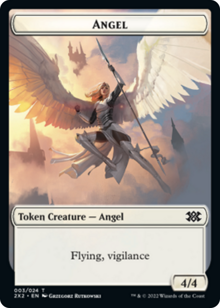 Faerie Rogue // Angel Double-Sided Token [Double Masters 2022 Tokens] | Pandora's Boox