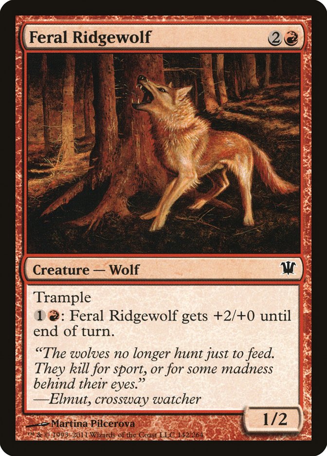 Feral Ridgewolf [Innistrad] | Pandora's Boox