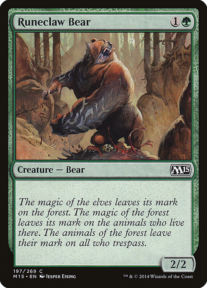 Runeclaw Bear [Magic 2015] | Pandora's Boox