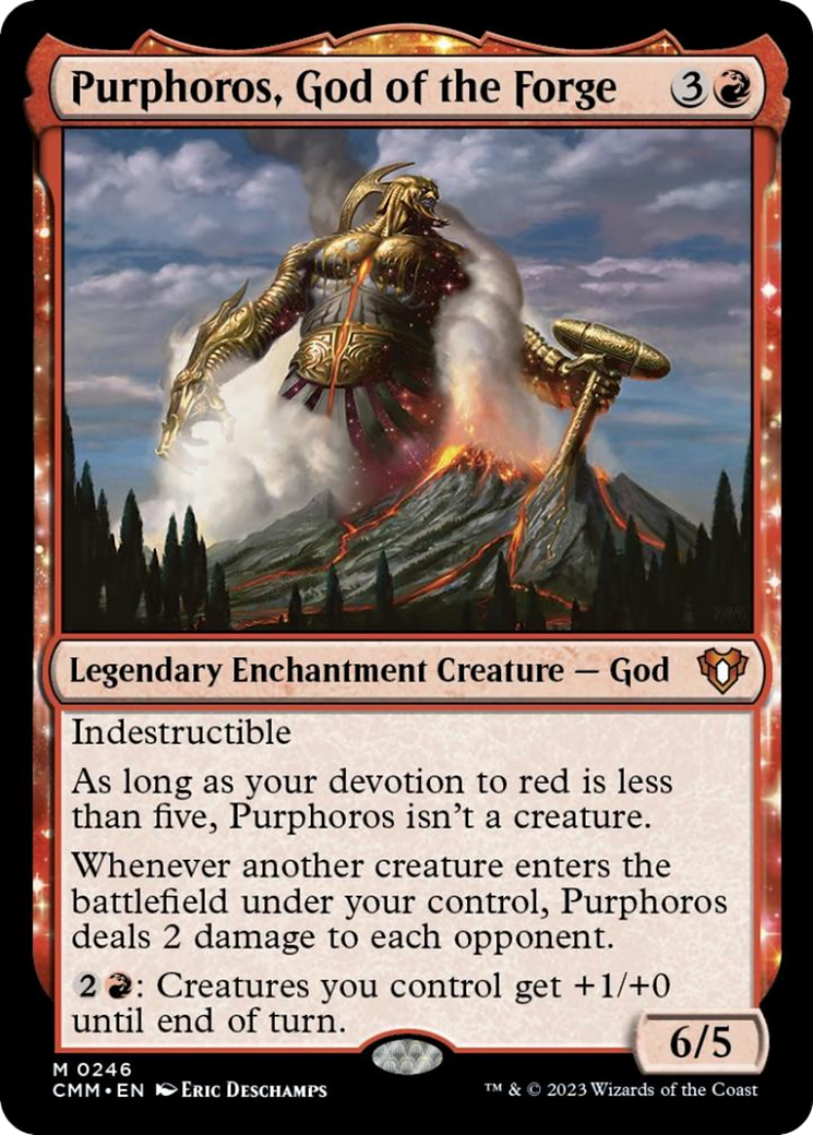 Purphoros, God of the Forge [Commander Masters] | Pandora's Boox