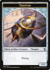 Cat Warrior // Thopter (026) Double-Sided Token [Commander 2018 Tokens] | Pandora's Boox