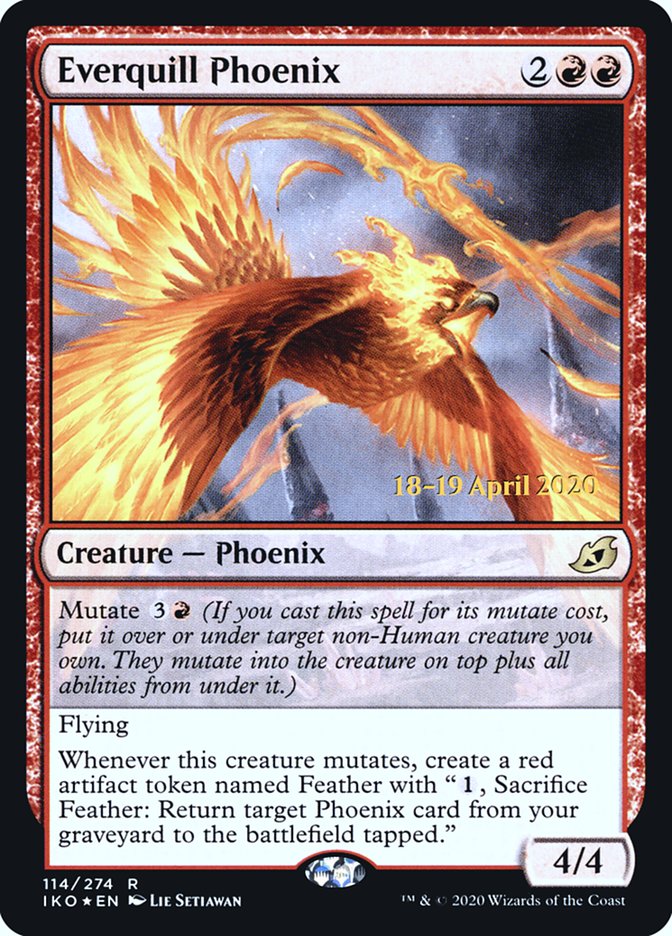 Everquill Phoenix [Ikoria: Lair of Behemoths Prerelease Promos] | Pandora's Boox