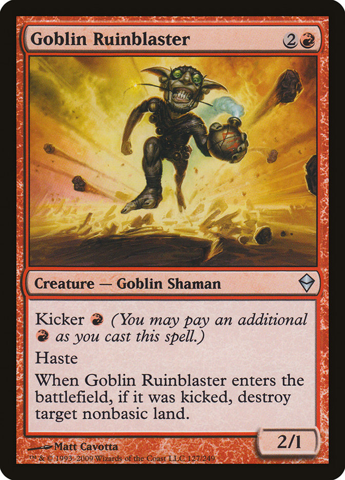 Goblin Ruinblaster [Zendikar] | Pandora's Boox