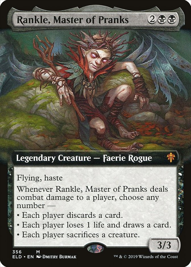 Rankle, Master of Pranks (Extended Art) [Throne of Eldraine] | Pandora's Boox