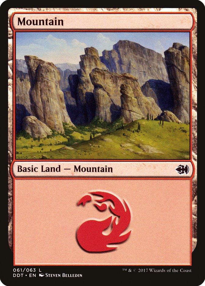 Mountain (61) [Duel Decks: Merfolk vs. Goblins] | Pandora's Boox