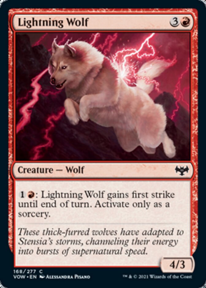 Lightning Wolf [Innistrad: Crimson Vow] | Pandora's Boox
