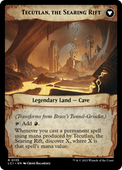 Brass's Tunnel-Grinder // Tecutlan, the Searing Rift [The Lost Caverns of Ixalan Prerelease Cards] | Pandora's Boox