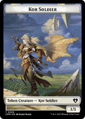 Soldier // Kor Soldier Double-Sided Token [Commander Masters Tokens] | Pandora's Boox