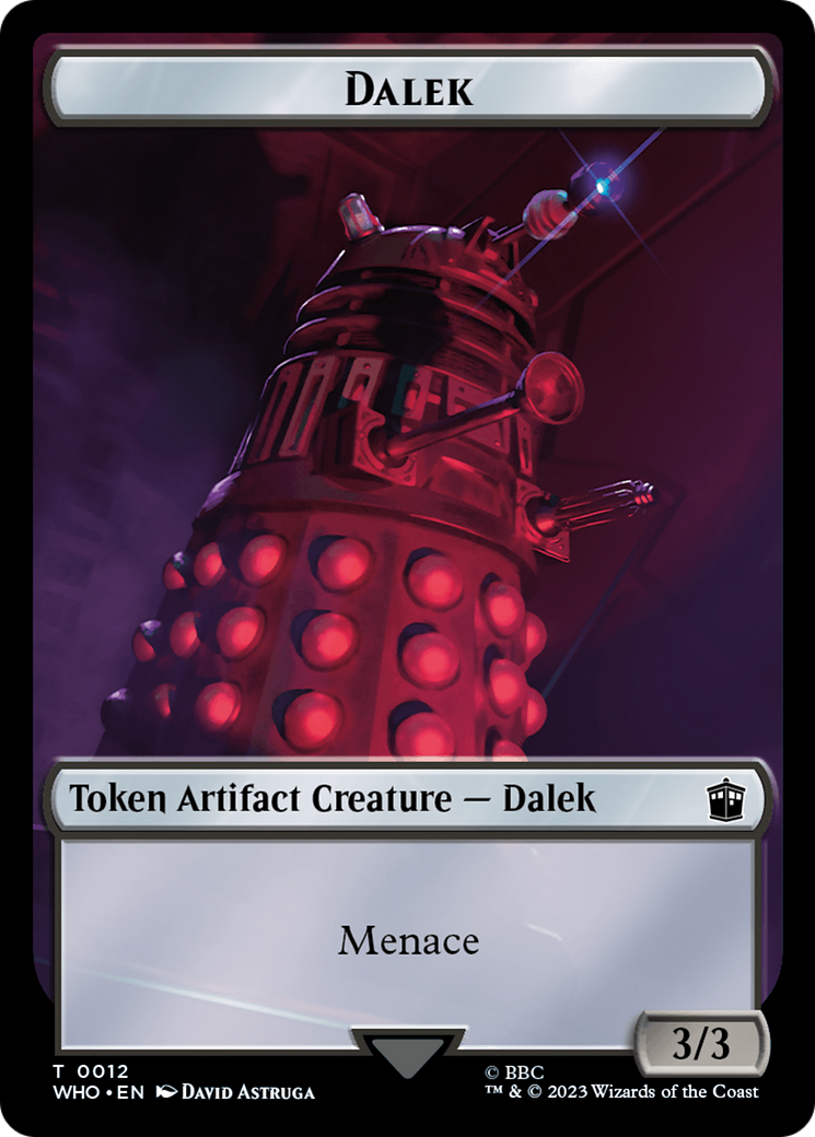 Alien Angel // Dalek Double-Sided Token [Doctor Who Tokens] | Pandora's Boox