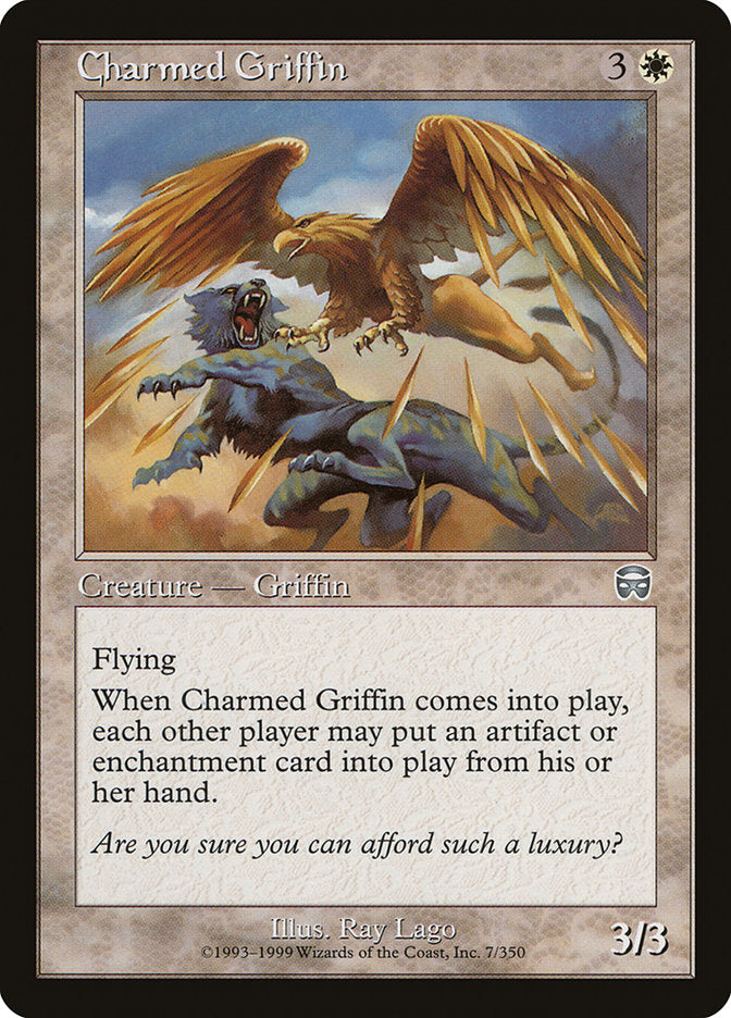 Charmed Griffin [Mercadian Masques] | Pandora's Boox