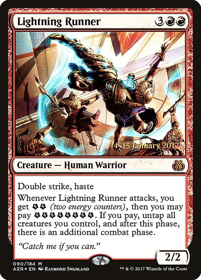 Lightning Runner [Aether Revolt Prerelease Promos] | Pandora's Boox