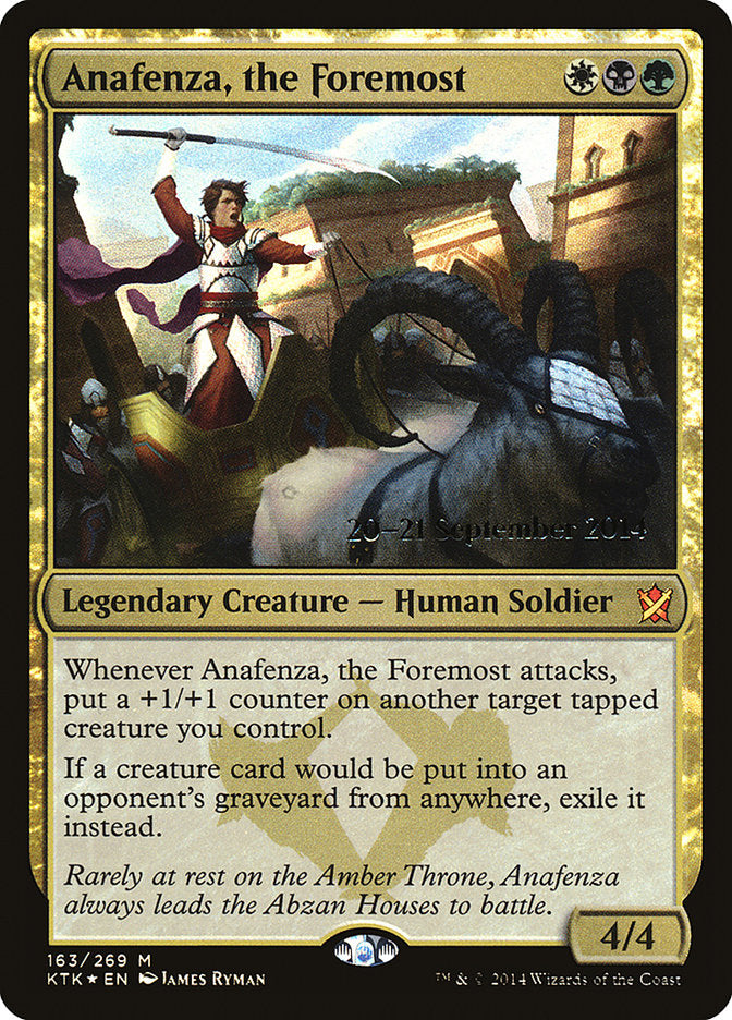 Anafenza, the Foremost [Khans of Tarkir Prerelease Promos] | Pandora's Boox