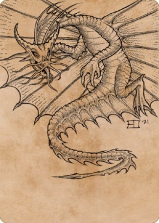 Ancient Gold Dragon Art Card (44) [Commander Legends: Battle for Baldur's Gate Art Series] | Pandora's Boox