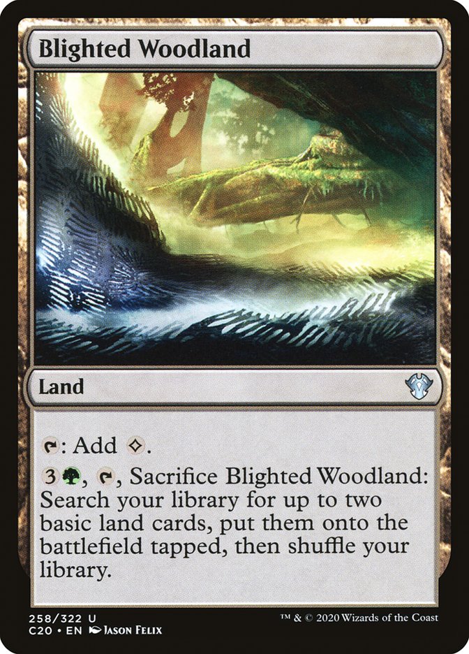 Blighted Woodland [Commander 2020] | Pandora's Boox
