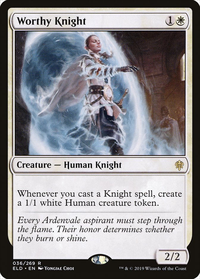 Worthy Knight [Throne of Eldraine] | Pandora's Boox