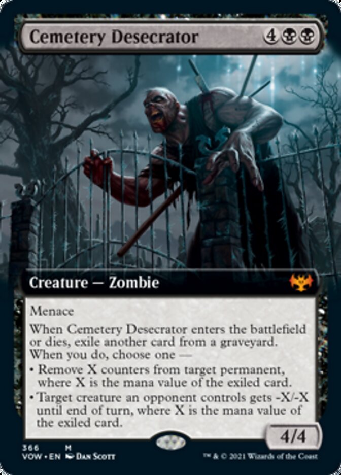 Cemetery Desecrator (Extended Art) [Innistrad: Crimson Vow] | Pandora's Boox